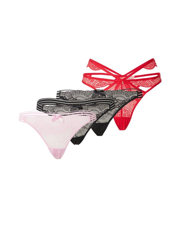Hunkemöller Hunkemöller Стринг  бледорозово / червено / черно