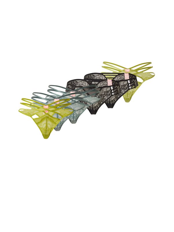 Hunkemöller Hunkemöller Стринг  синьо / ябълка / черно