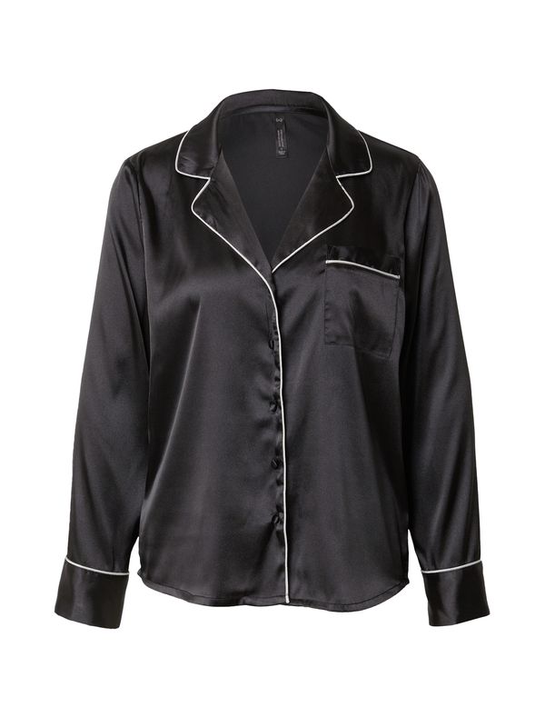 Hunkemöller Hunkemöller Тениска за спане  черно / бяло