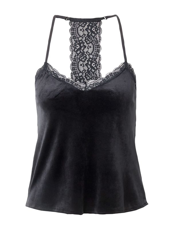 Hunkemöller Hunkemöller Тениска за спане  черно