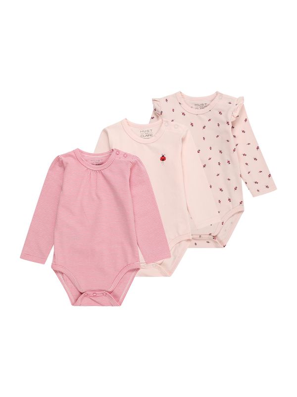Hust & Claire Hust & Claire Бебешки гащеризони/боди 'Blue'  питая / пастелно розово