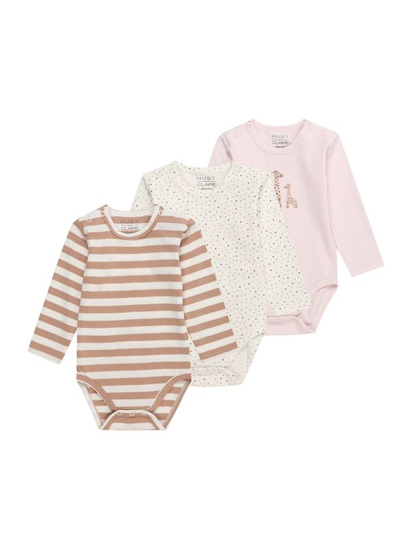 Hust & Claire Hust & Claire Бебешки гащеризони/боди  камел / кайсия / бледорозово / бяло