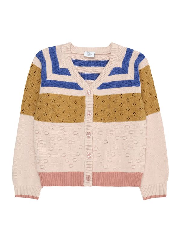 Hust & Claire Hust & Claire Плетена жилетка 'Camma'  тъмносиньо / горчица / праскова / питая