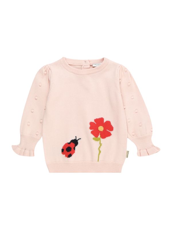 Hust & Claire Hust & Claire Пуловер 'Paola'  тръстиково зелено / бледорозово / червено / черно