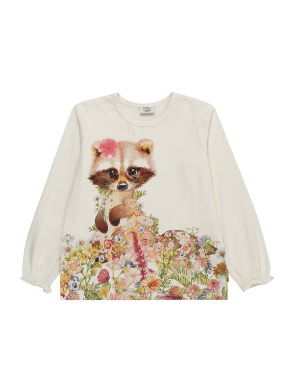 Hust & Claire Hust & Claire Тениска 'Ammy'  слонова кост / светлокафяво / пастелно зелено / розово