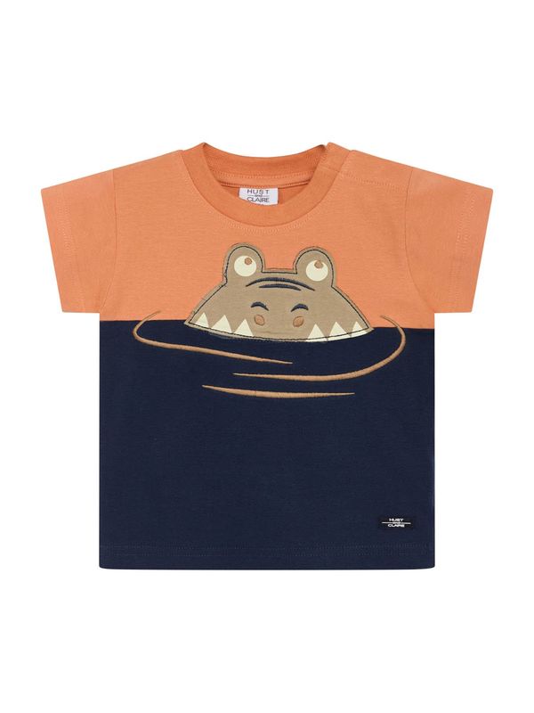 Hust & Claire Hust & Claire Тениска 'Arthur'  бежово / камел / нейви синьо