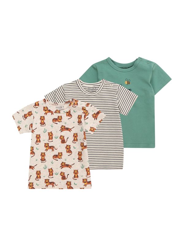 Hust & Claire Hust & Claire Тениска 'Asmo'  бежово / сив меланж / зелено / тъмно коралово