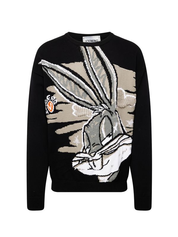 ICEBERG ICEBERG Пуловер  сиво / сиво-бежово / черно / бяло