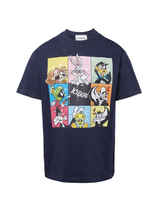 ICEBERG ICEBERG Тениска  тъмносиньо / жълто / оранжево / черно