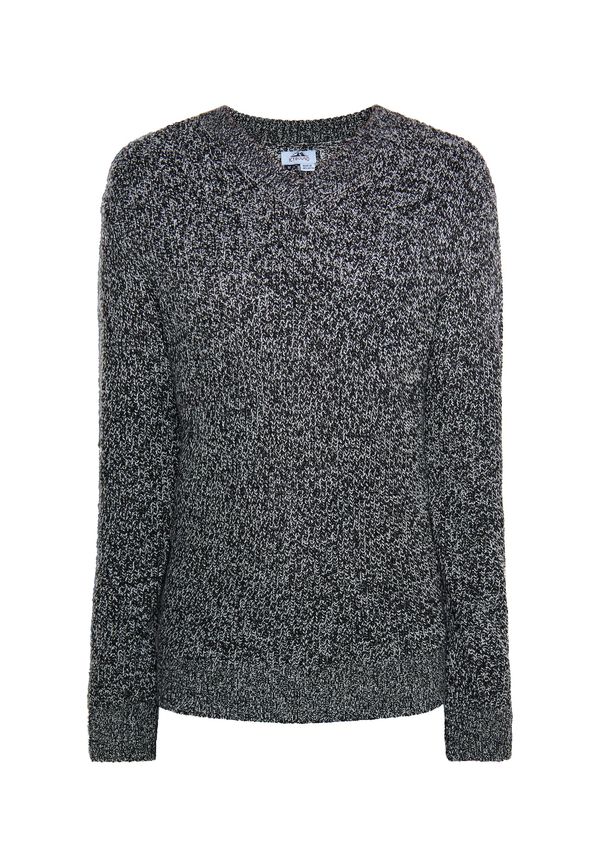 ICEBOUND ICEBOUND Пуловер 'Bridgeport'  сиво / антрацитно черно