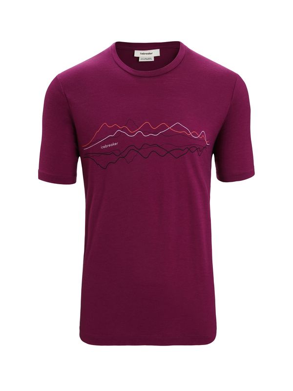 ICEBREAKER ICEBREAKER Функционална тениска  тъмнолилаво / черно / бяло