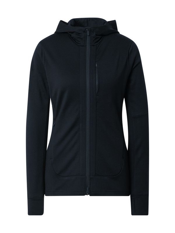 ICEBREAKER ICEBREAKER Спортен суитшърт с качулка 'Quantum III'  черно