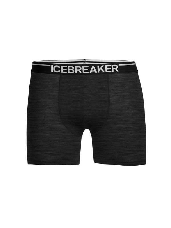 ICEBREAKER ICEBREAKER Спортни боксерки 'Anatomica'  черно / черен меланж / бяло