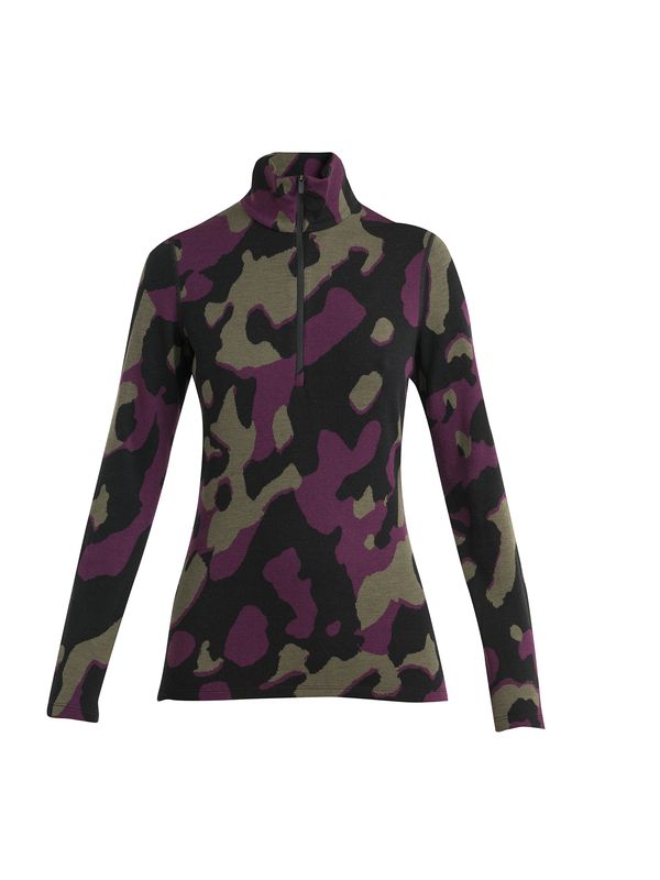 ICEBREAKER ICEBREAKER Тениска 'W Mer 260 Vertex'  тъмносиво / тъмнолилаво / черно