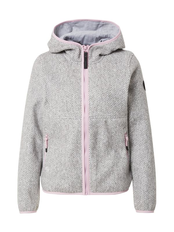 ICEPEAK ICEPEAK Функционално поларено яке 'ADDIE'  антрацитно черно / светлосиво / бледорозово