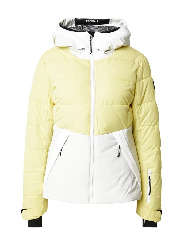 ICEPEAK ICEPEAK Спортно яке 'EDEN'  пастелно жълто / бяло
