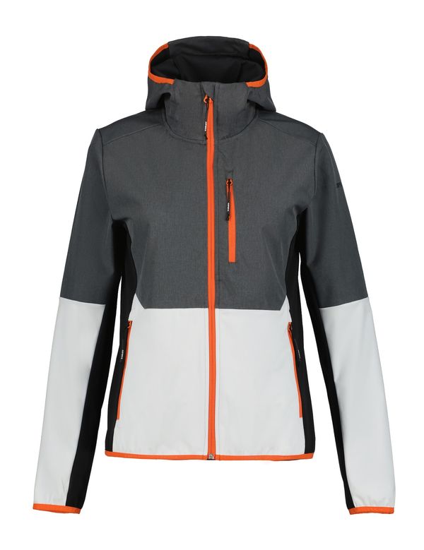 ICEPEAK ICEPEAK Външно яке 'Dowling'  тъмносиво / оранжево / черно / бяло