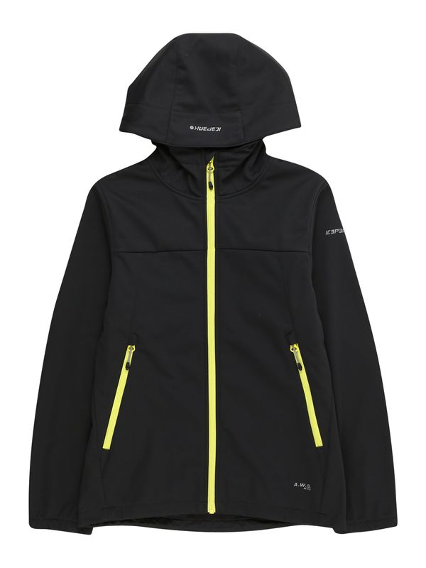ICEPEAK ICEPEAK Яке Outdoor 'KLINE'  антрацитно черно / неоново зелено