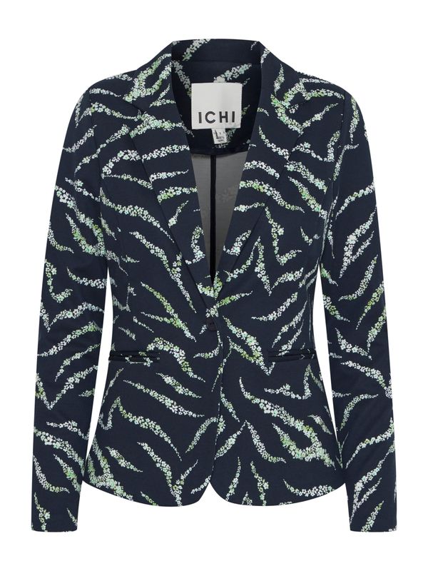 ICHI ICHI Блейзър 'KATE'  тъмносиньо / тревнозелено / бяло