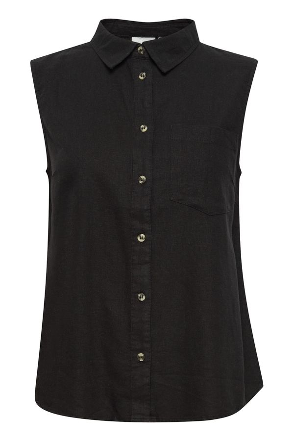 ICHI ICHI Блуза 'Lino'  черно