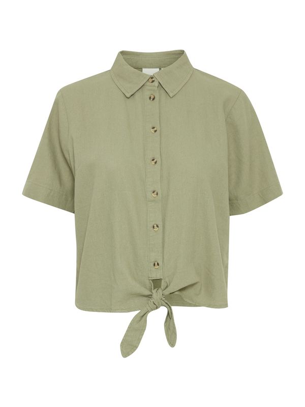ICHI ICHI Блуза 'LINO'  зелено