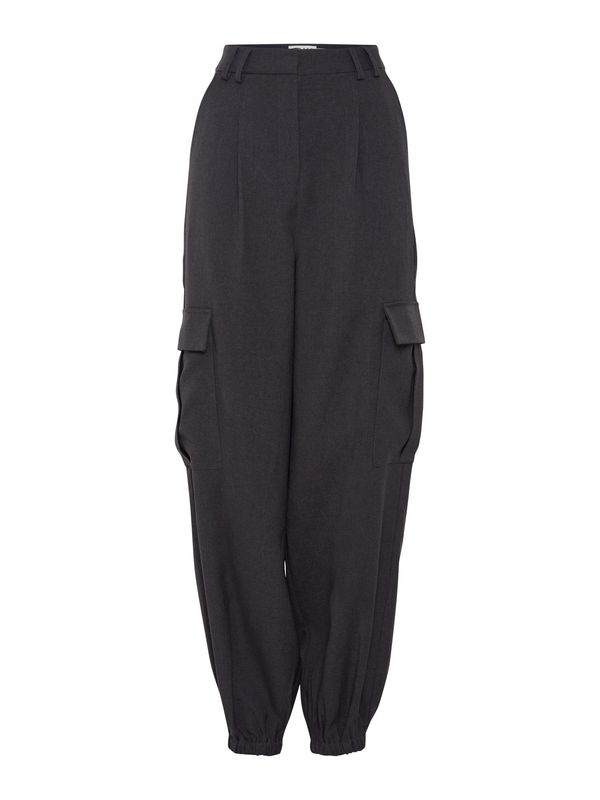 ICHI ICHI Карго панталон 'ZIMMIE'  графитено сиво