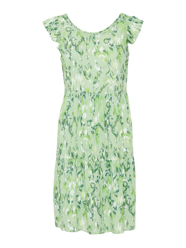 ICHI ICHI Лятна рокля 'MARRAKECH'  петрол / мента / ябълка / бяло