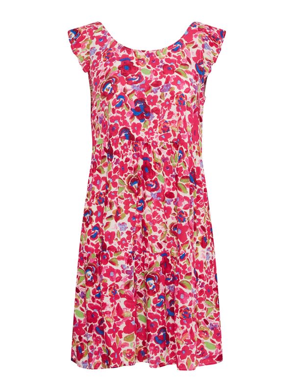 ICHI ICHI Лятна рокля 'MARRAKECH'  синьо / светлосиво / бледорозово / бяло