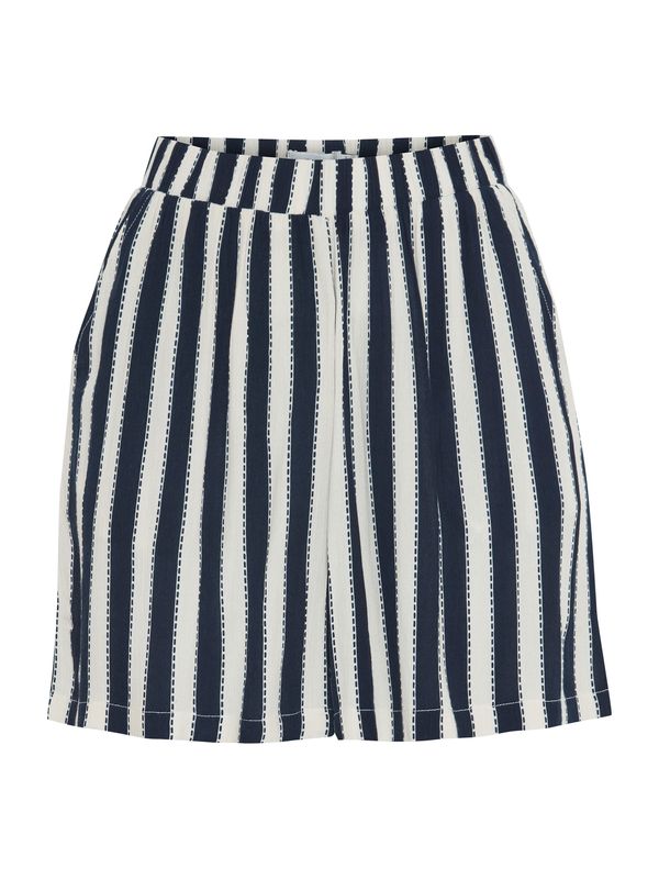 ICHI ICHI Панталон 'MARRAKECH'  тъмносиньо / бяло