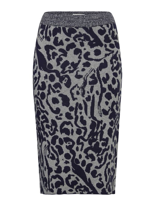 ICHI ICHI Пола 'MELEO'  тъмносиньо / сив меланж