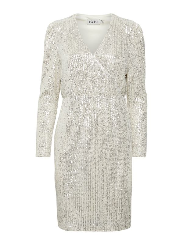 ICHI ICHI Рокля 'FAUCI'  светлобежово / сребърно