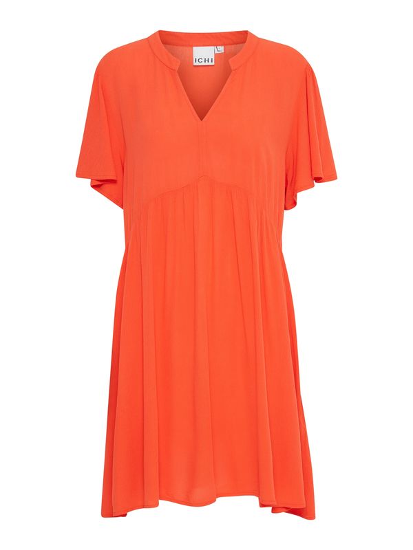 ICHI ICHI Рокля тип риза 'MARRAKECH'  оранжево-червено