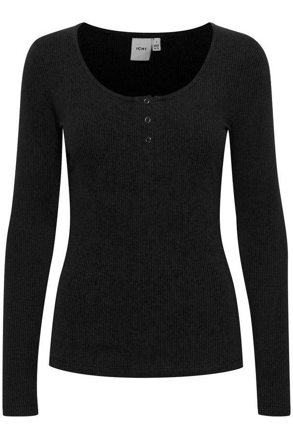 ICHI ICHI Тениска 'IHSUPER LS'  черно