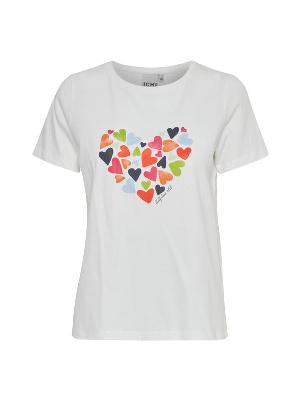 ICHI ICHI Тениска 'OSSI'  бежово / пастелно синьо / светлозелено / оранжево