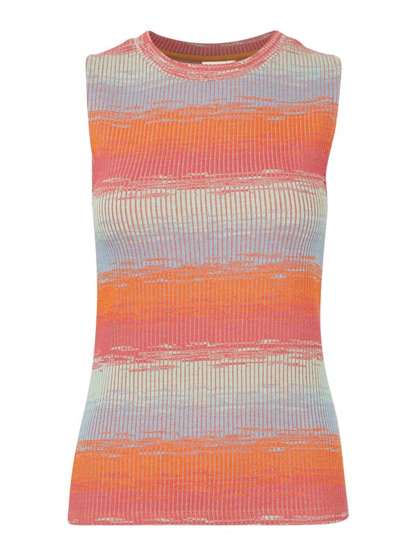ICHI ICHI Топ 'ODELA'  светлосиньо / пастелно зелено / оранжево