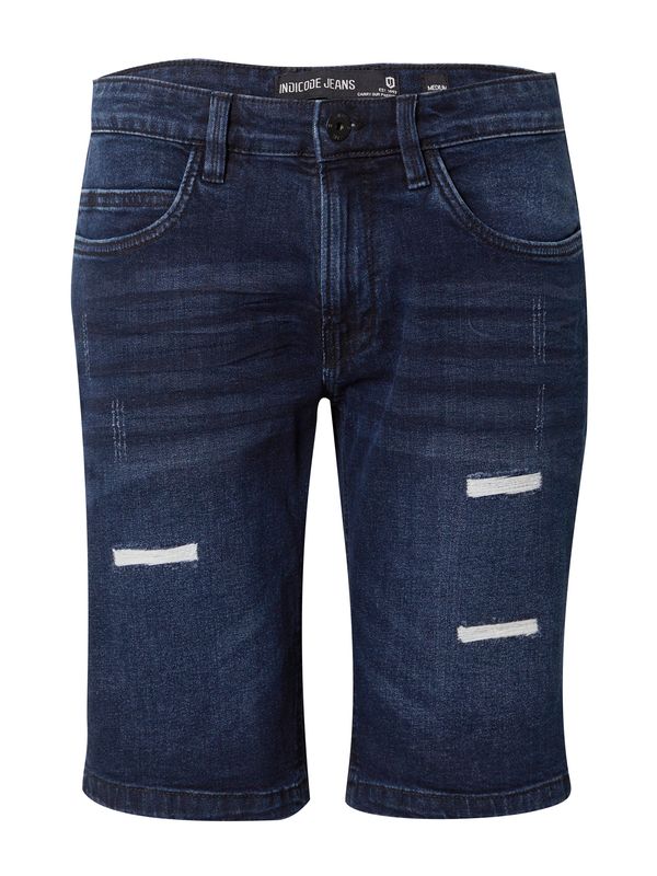 INDICODE JEANS INDICODE JEANS Дънки 'Kaden Holes'  тъмносиньо