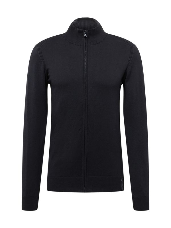 INDICODE JEANS INDICODE JEANS Плетена жилетка 'Chancellor'  черно