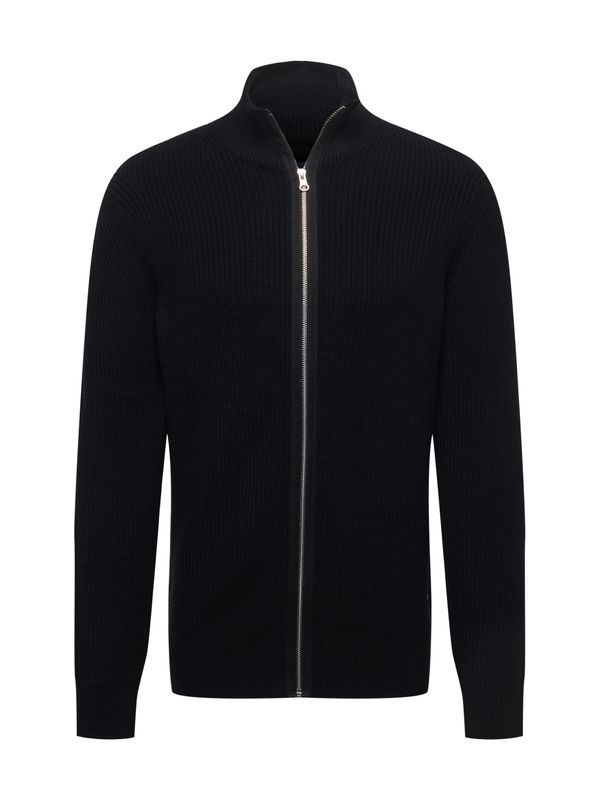 INDICODE JEANS INDICODE JEANS Плетена жилетка 'Dodson'  черно