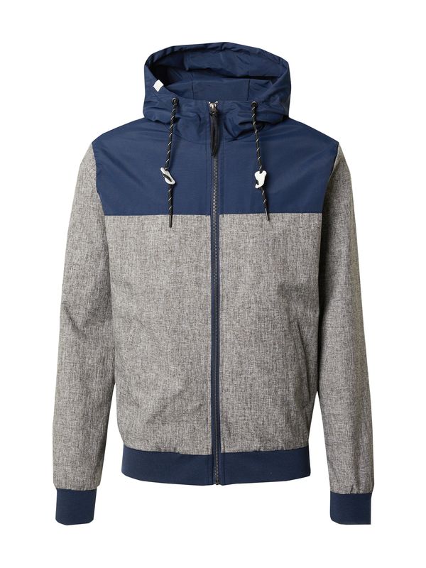 INDICODE JEANS INDICODE JEANS Преходно яке 'Brushwood'  нейви синьо / сив меланж