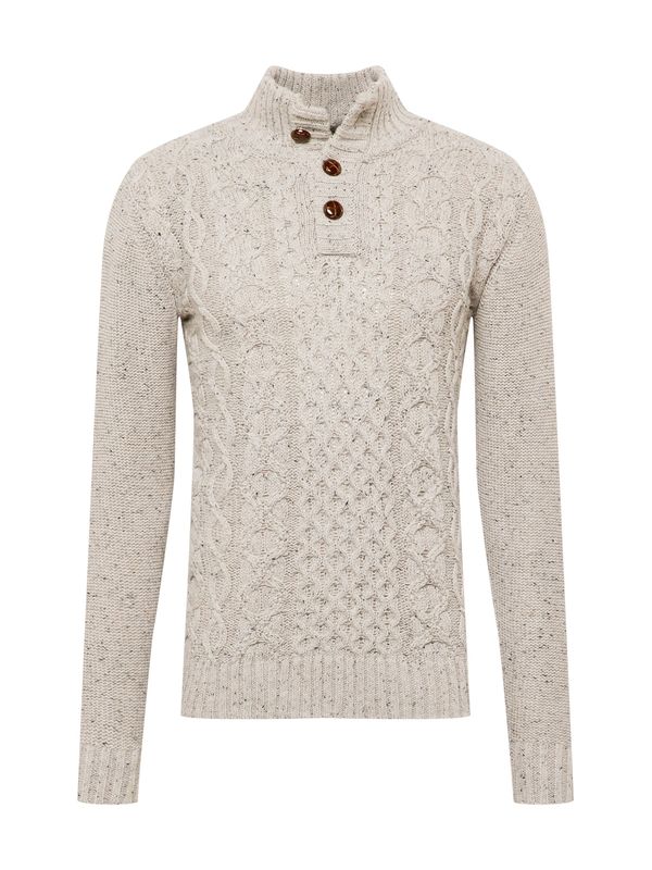 INDICODE JEANS INDICODE JEANS Пуловер 'Hamilton'  бежово меланж