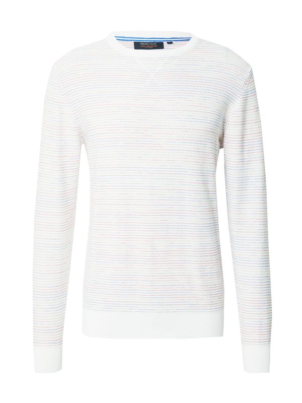 INDICODE JEANS INDICODE JEANS Пуловер 'Jordyn'  кремаво / синьо / жълто / червено