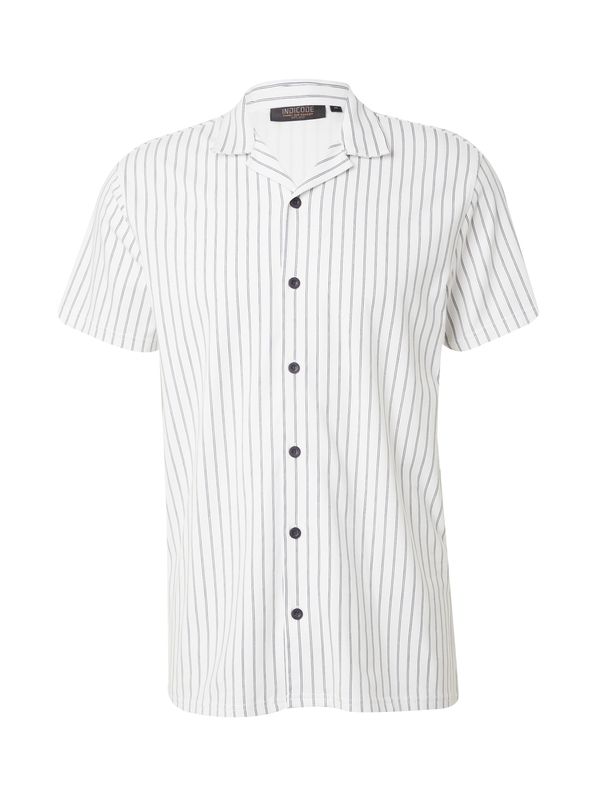 INDICODE JEANS INDICODE JEANS Риза 'INMofus'  нейви синьо / бяло