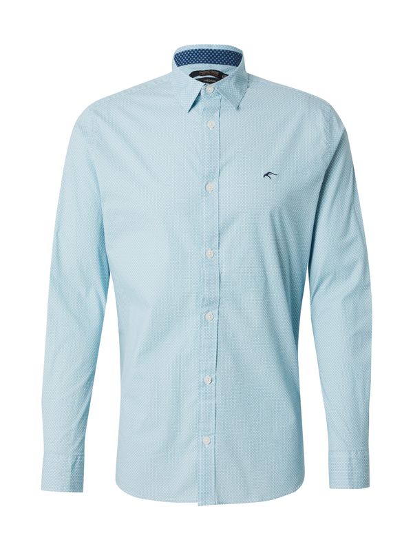 INDICODE JEANS INDICODE JEANS Риза 'Tikko'  нейви синьо / циан / мръсно бяло