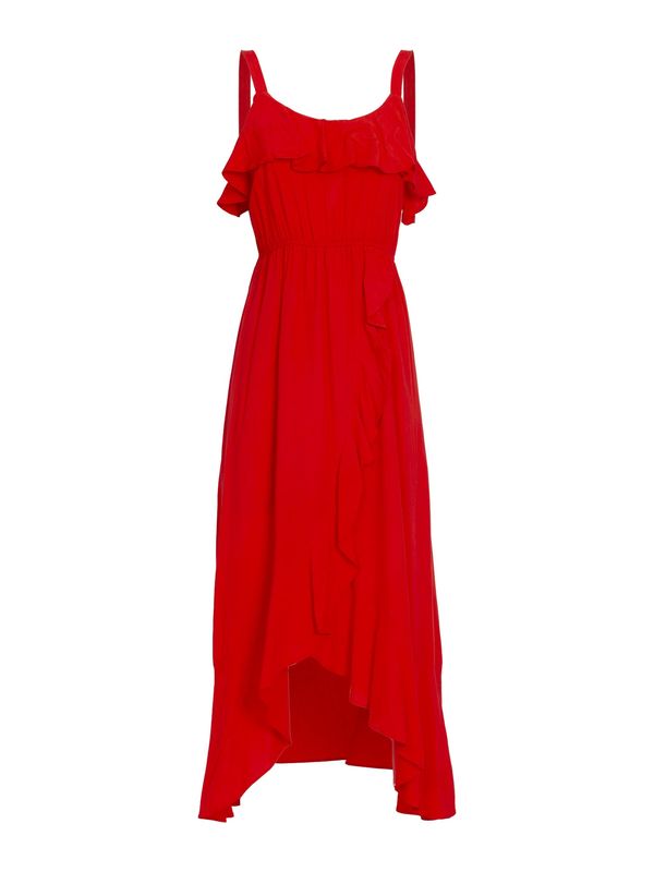 Influencer Influencer Лятна рокля 'Flounced Cami'  тъмно коралово