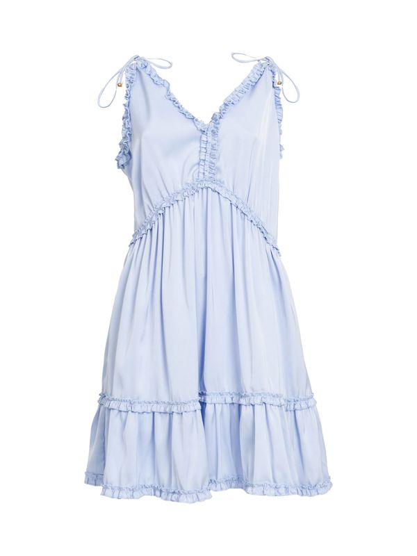 Influencer Influencer Лятна рокля  пастелно синьо