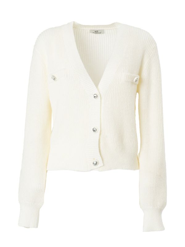 Influencer Influencer Плетена жилетка  бяло