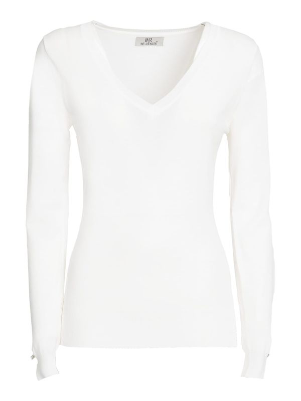 Influencer Influencer Пуловер  бяло