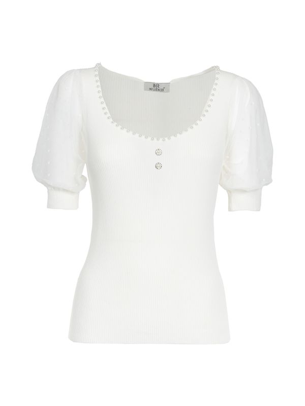 Influencer Influencer Пуловер  бяло