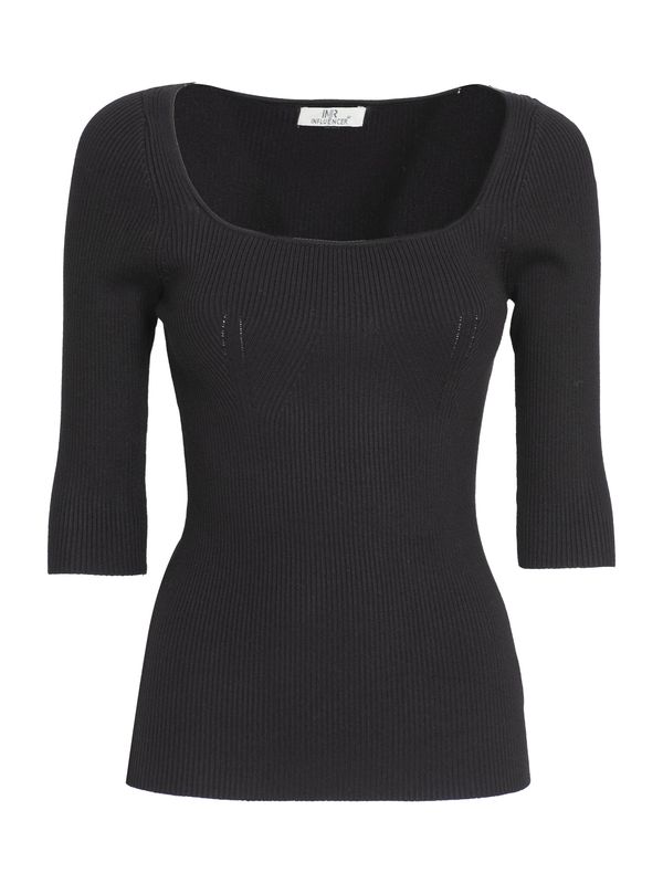Influencer Influencer Пуловер 'Ribbed pull'  черно