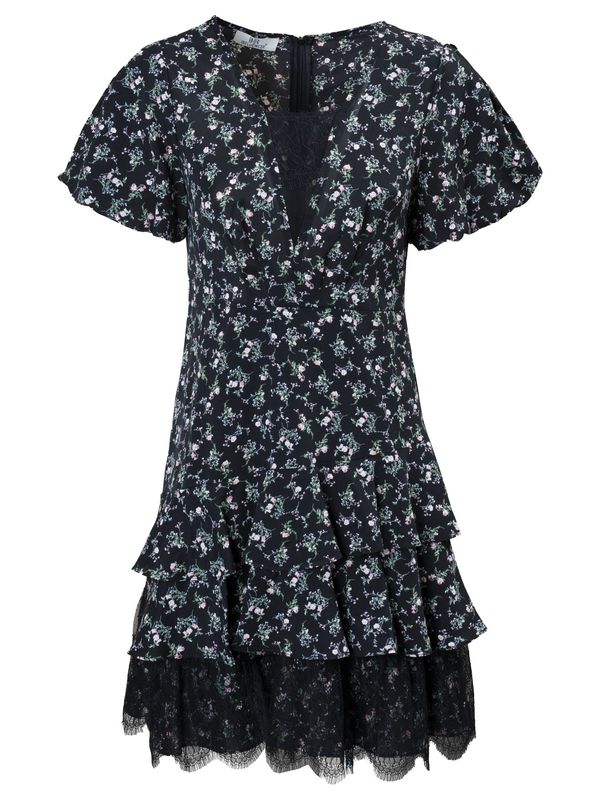 Influencer Influencer Рокля  черно / бяло